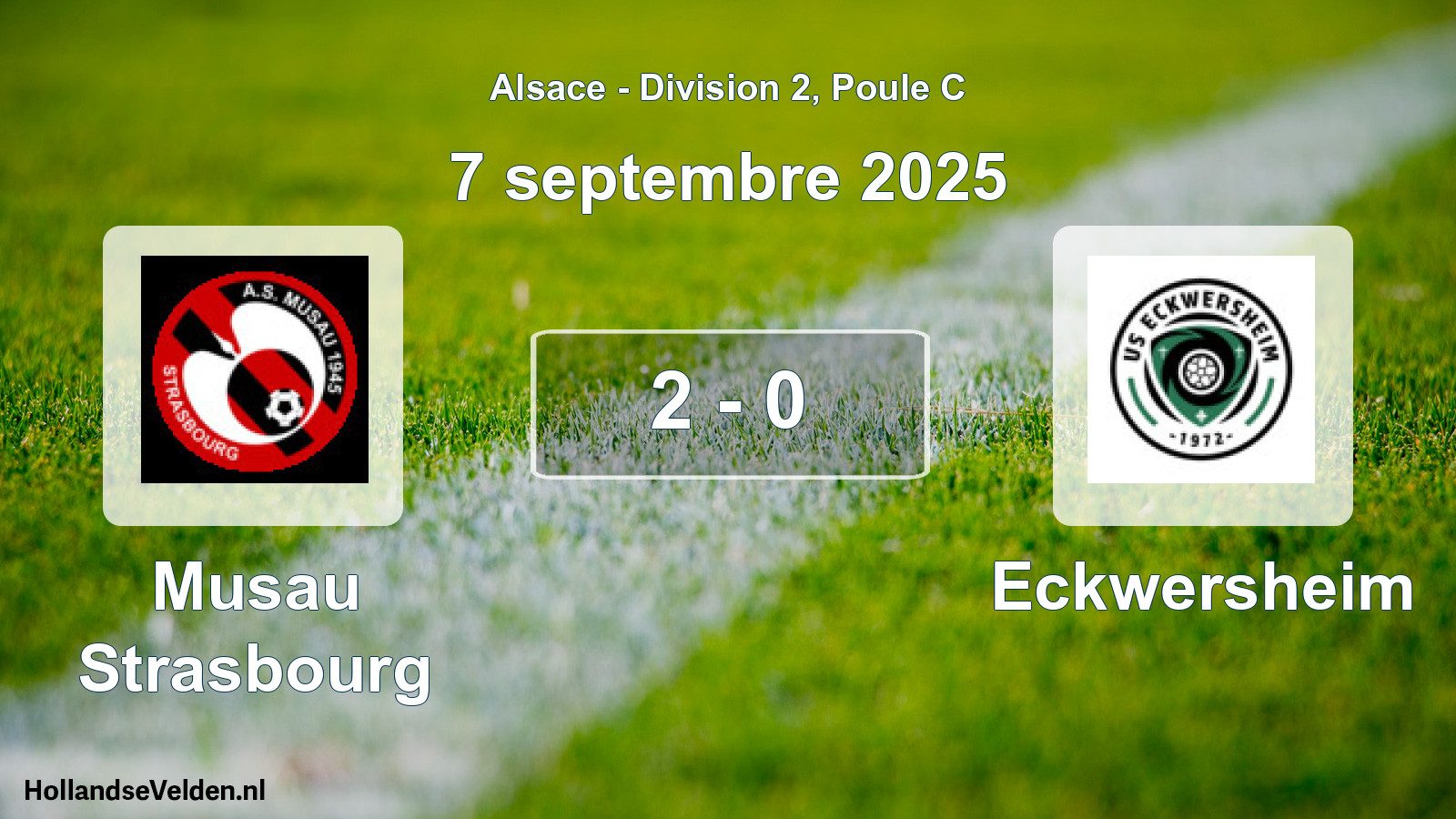 Match joué: Musau Strasbourg - Eckwersheim 2 - 0 (7 septembre 2025)