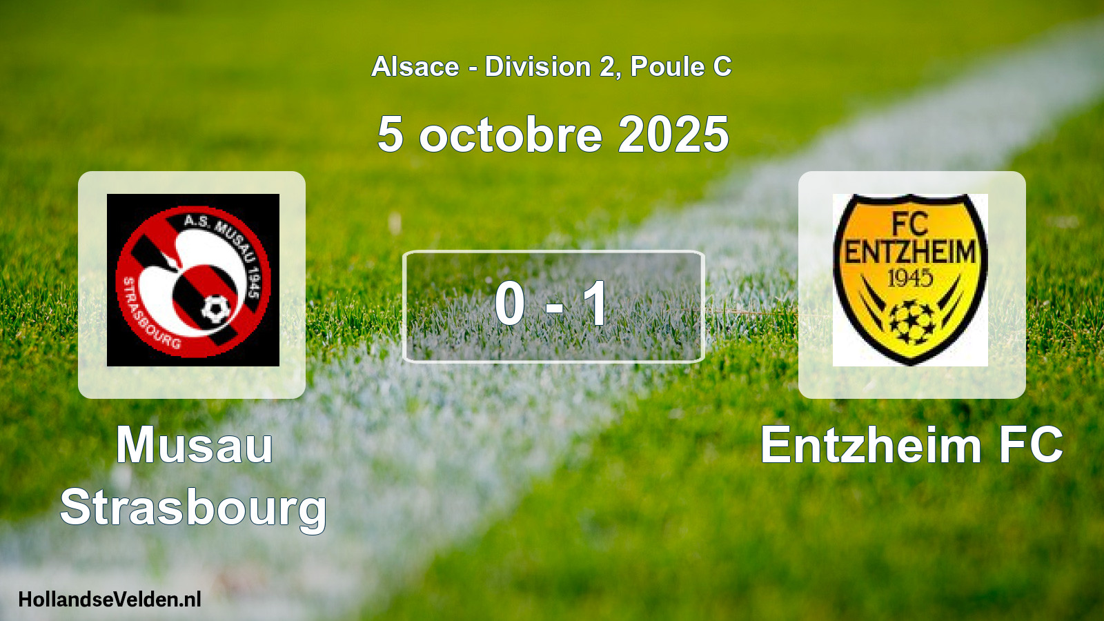 Gespeelde wedstrijd: Musau Strasbourg - Entzheim FC 0 - 1 (5 oktober 2025)