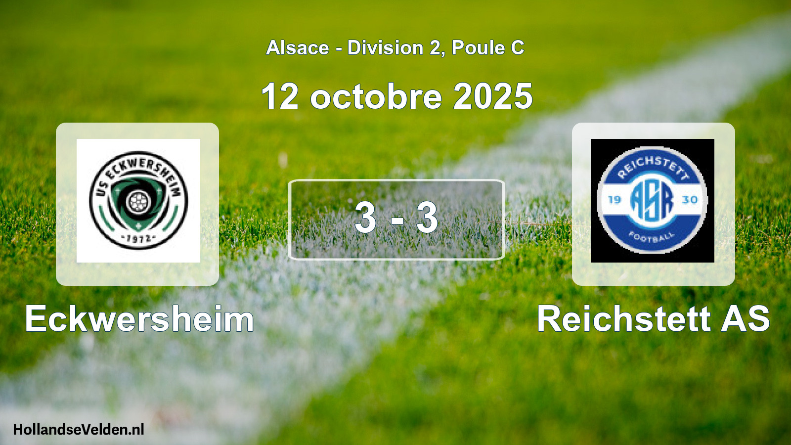 Match joué: Eckwersheim - Reichstett AS 3 - 3 (12 octobre 2025)