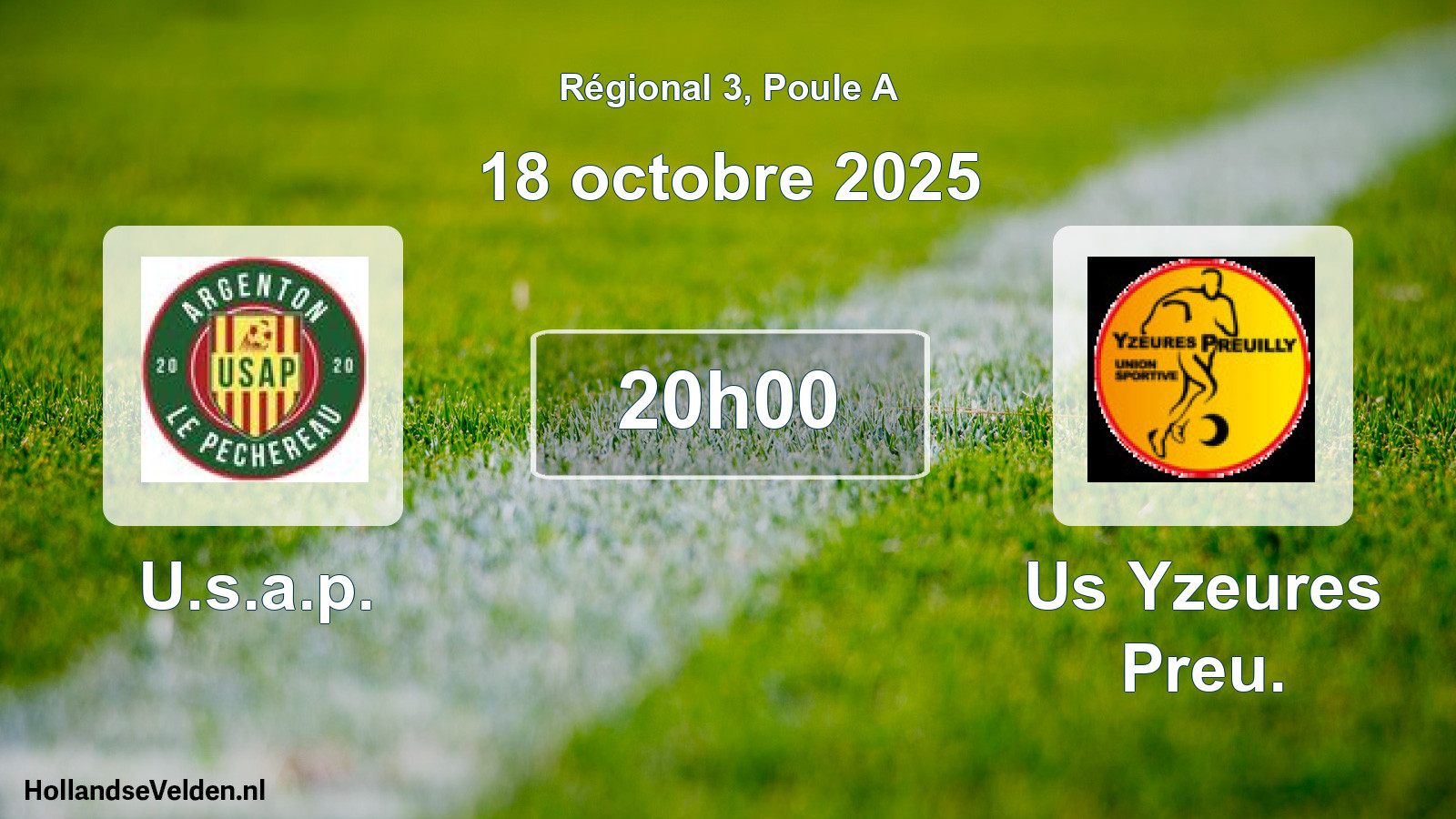 Scheduled Match: U.s.a.p. - Us Yzeures Preu. (18 October 2025)