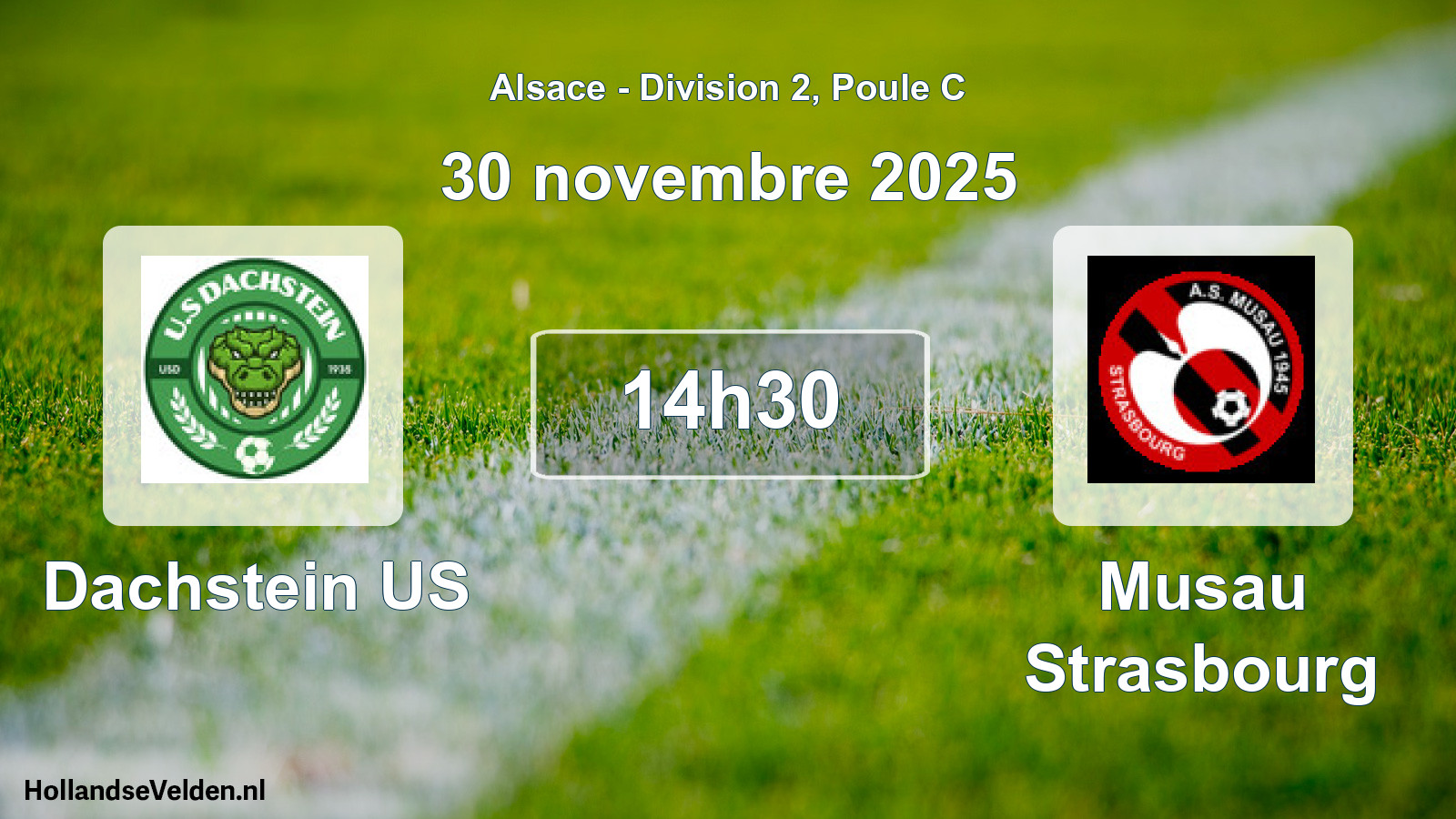 Match programmé: Dachstein US - Musau Strasbourg (30 novembre 2025)