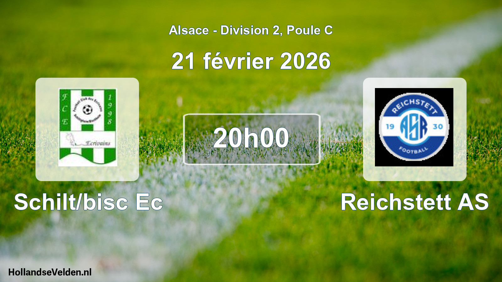 Match programmé: Schilt/bisc Ec - Reichstett AS (21 février 2026)