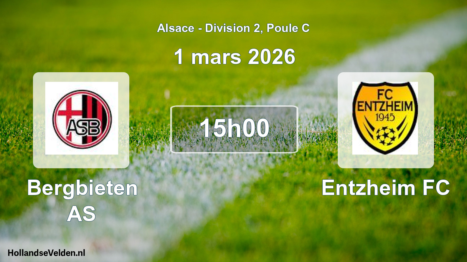 Scheduled Match: Bergbieten AS - Entzheim FC (1 March 2026)