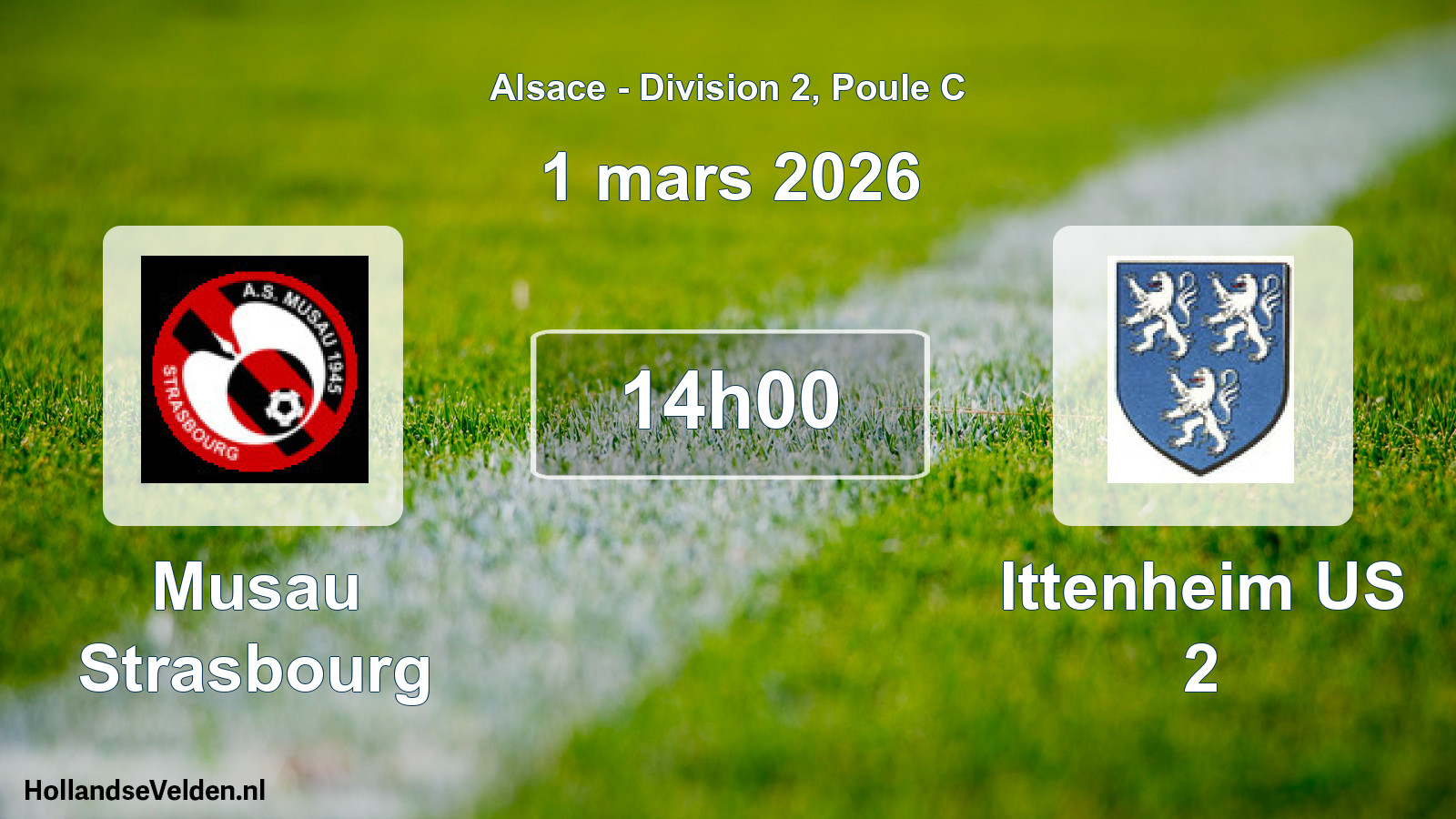 Scheduled Match: Musau Strasbourg - Ittenheim US 2 (1 March 2026)