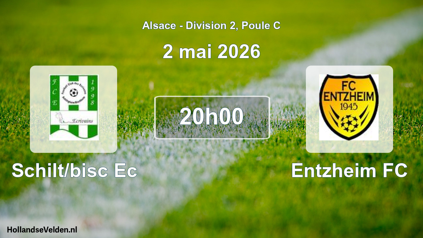 Match programmé: Schilt/bisc Ec - Entzheim FC (2 mai 2026)
