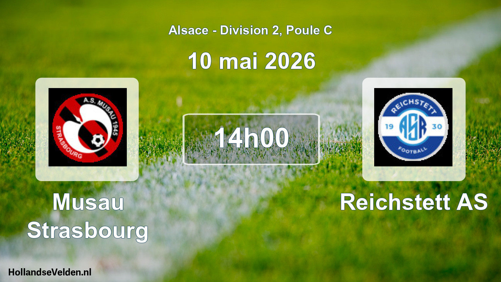 Geplande wedstrijd: Musau Strasbourg - Reichstett AS (10 mei 2026)