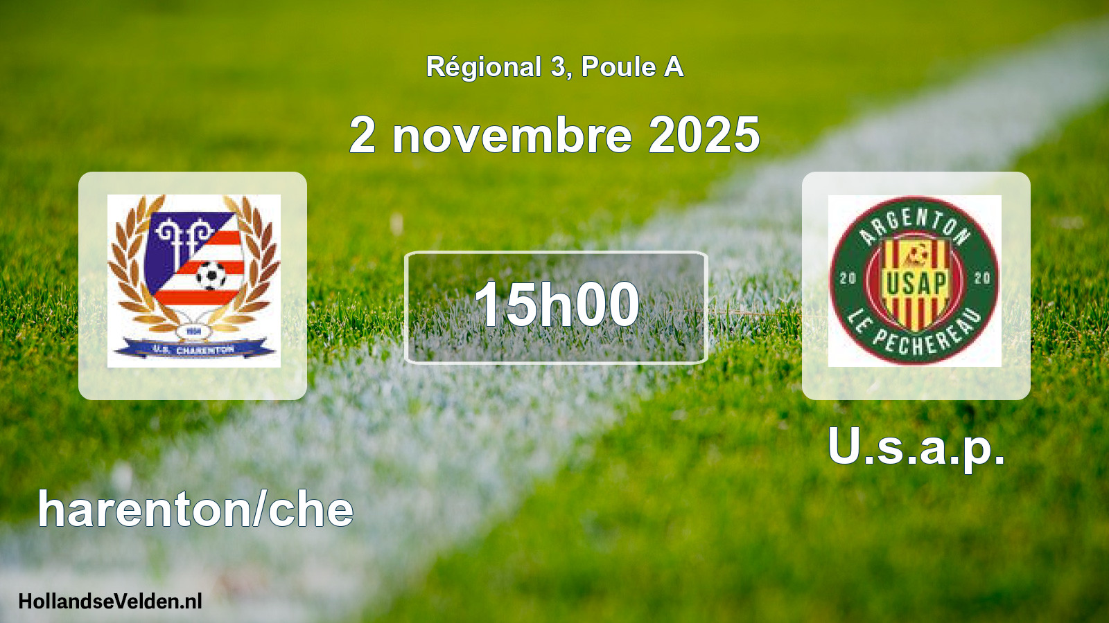 Geplande wedstrijd: Charenton/che - U.s.a.p. (2 novembre 2025)