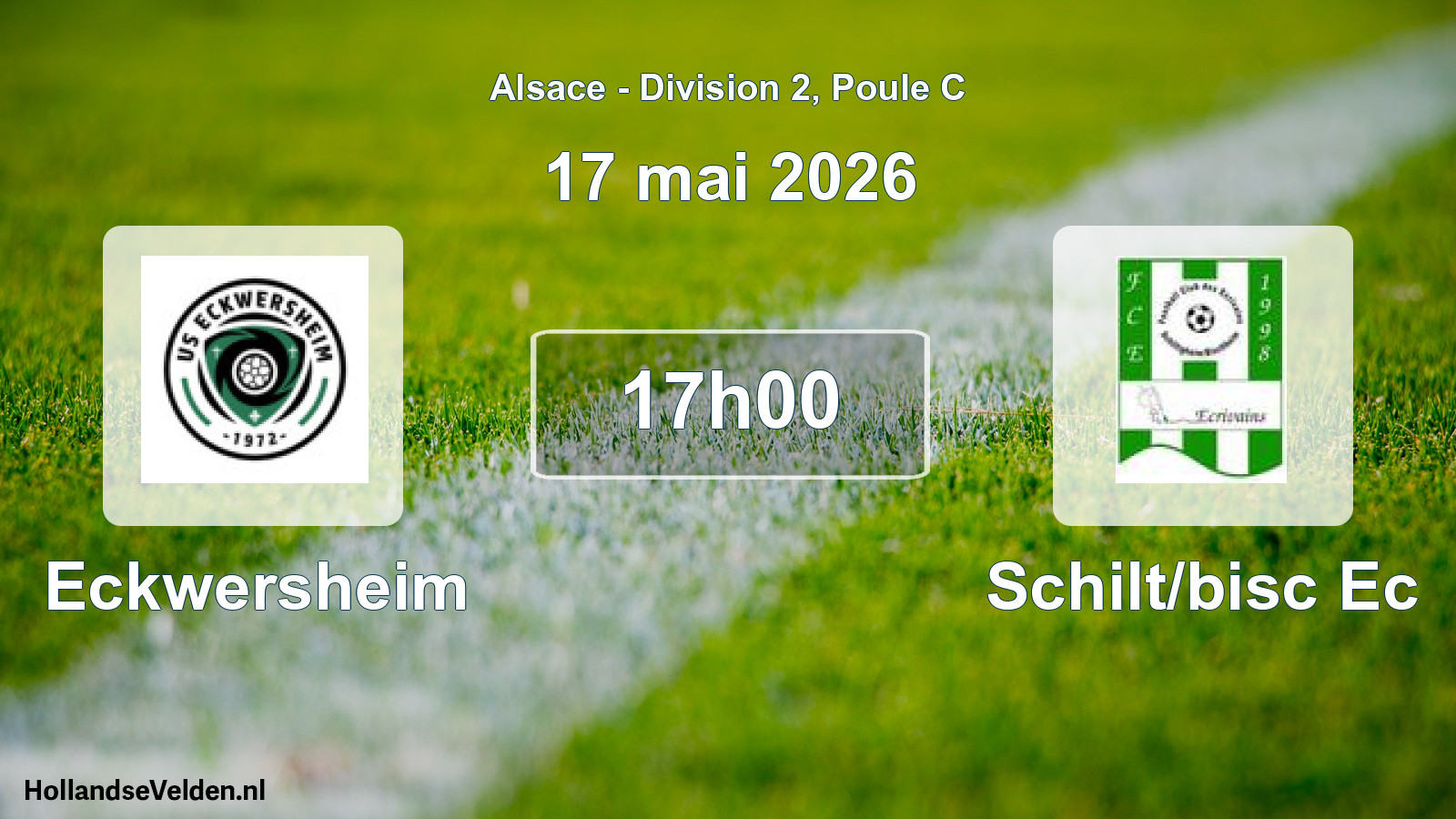 Match programmé: Eckwersheim - Schilt/bisc Ec (17 mai 2026)