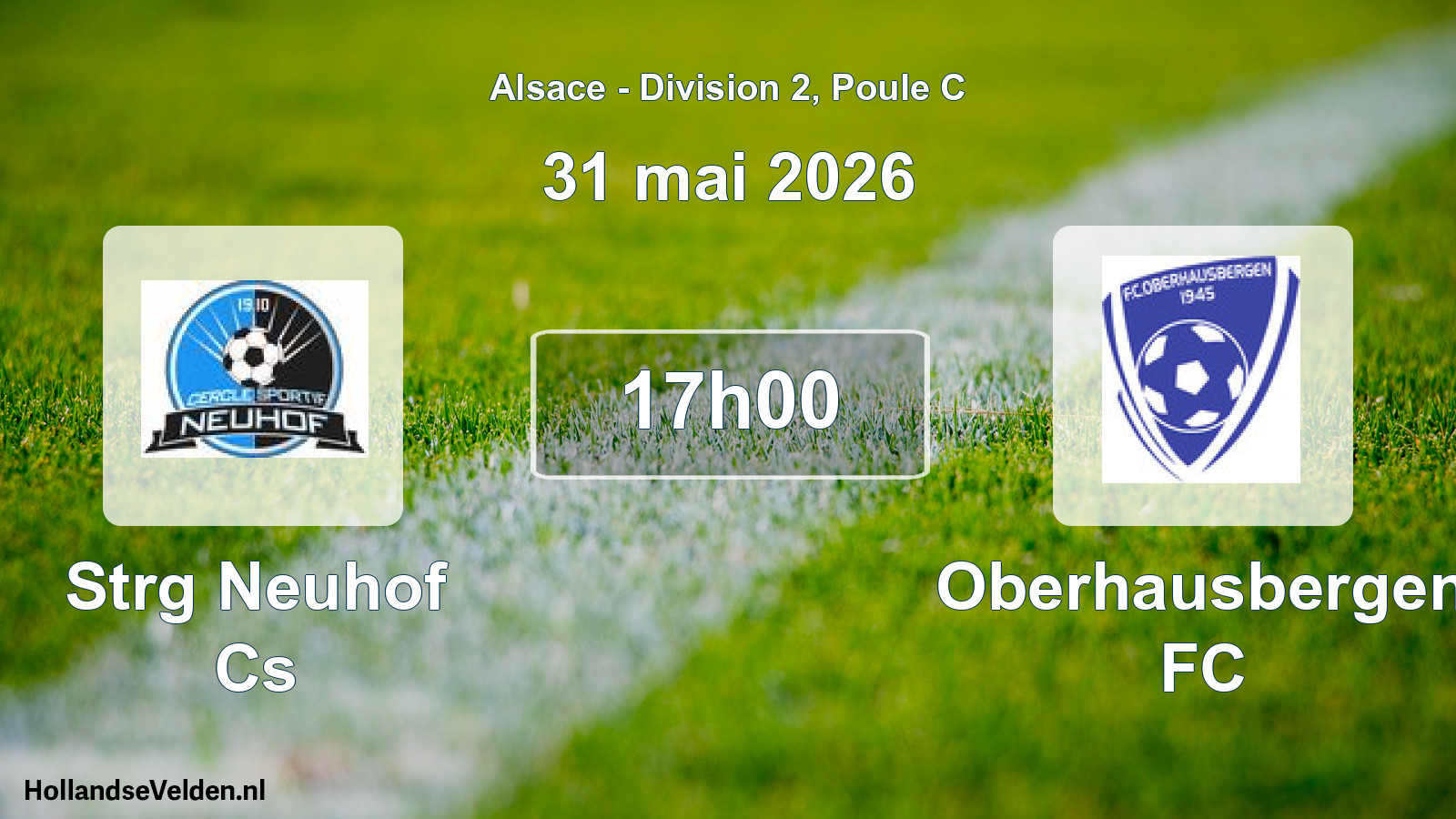 Scheduled Match: Strg Neuhof Cs - Oberhausbergen FC (31 May 2026)