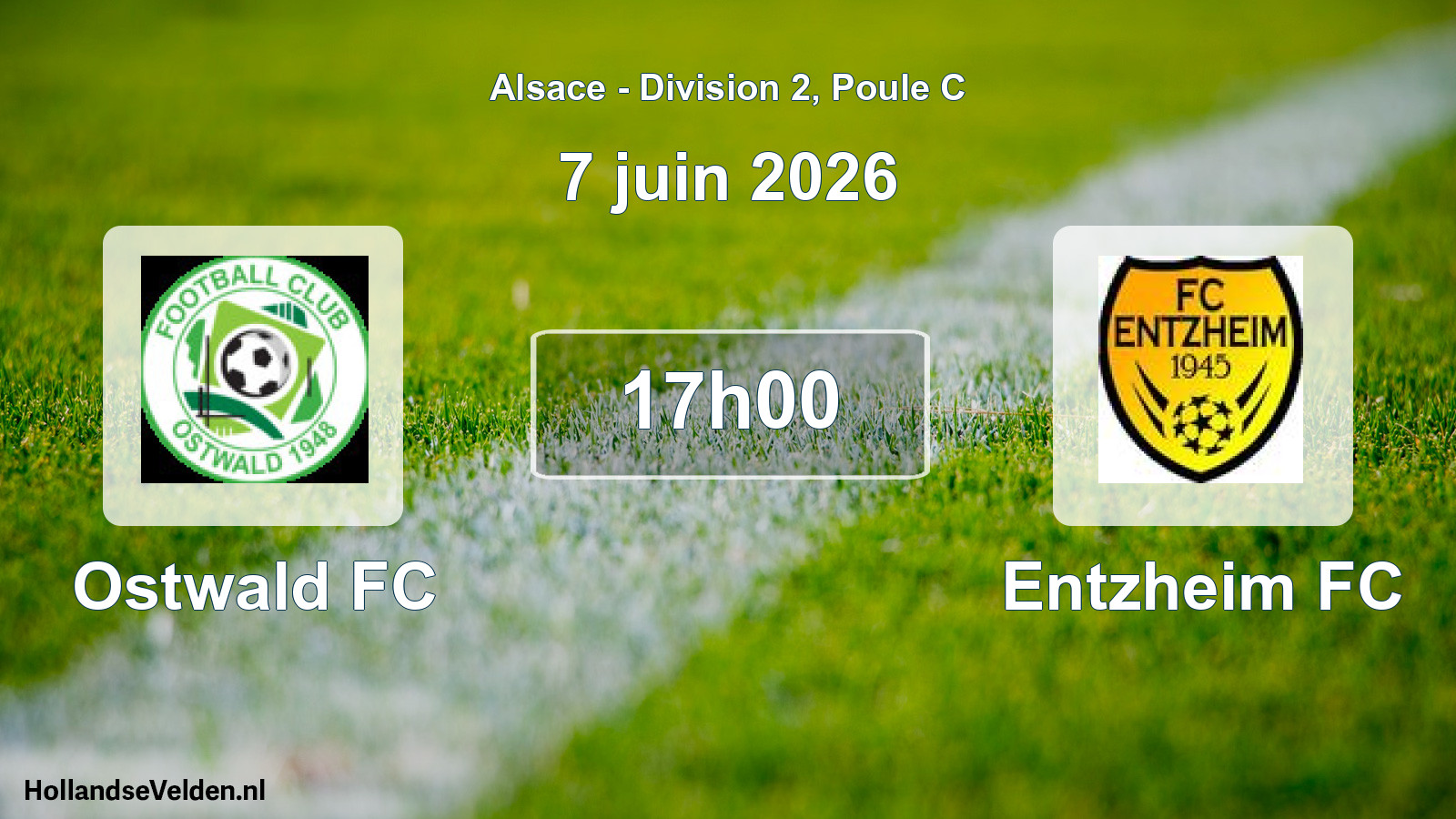 Geplande wedstrijd: Ostwald FC - Entzheim FC (7 juni 2026)
