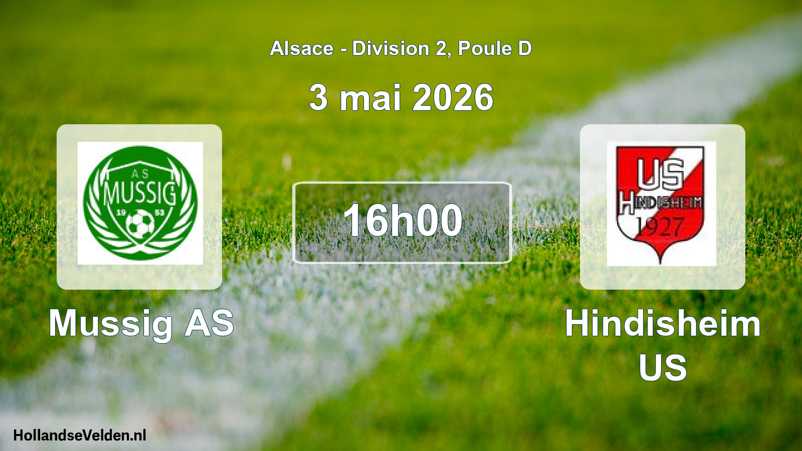 Scheduled Match: Mussig AS - Hindisheim US (3 May 2026)
