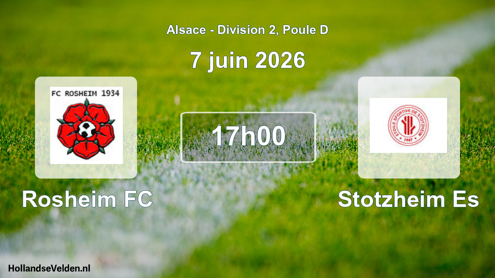 Scheduled Match: Rosheim FC - Stotzheim Es (7 June 2026)