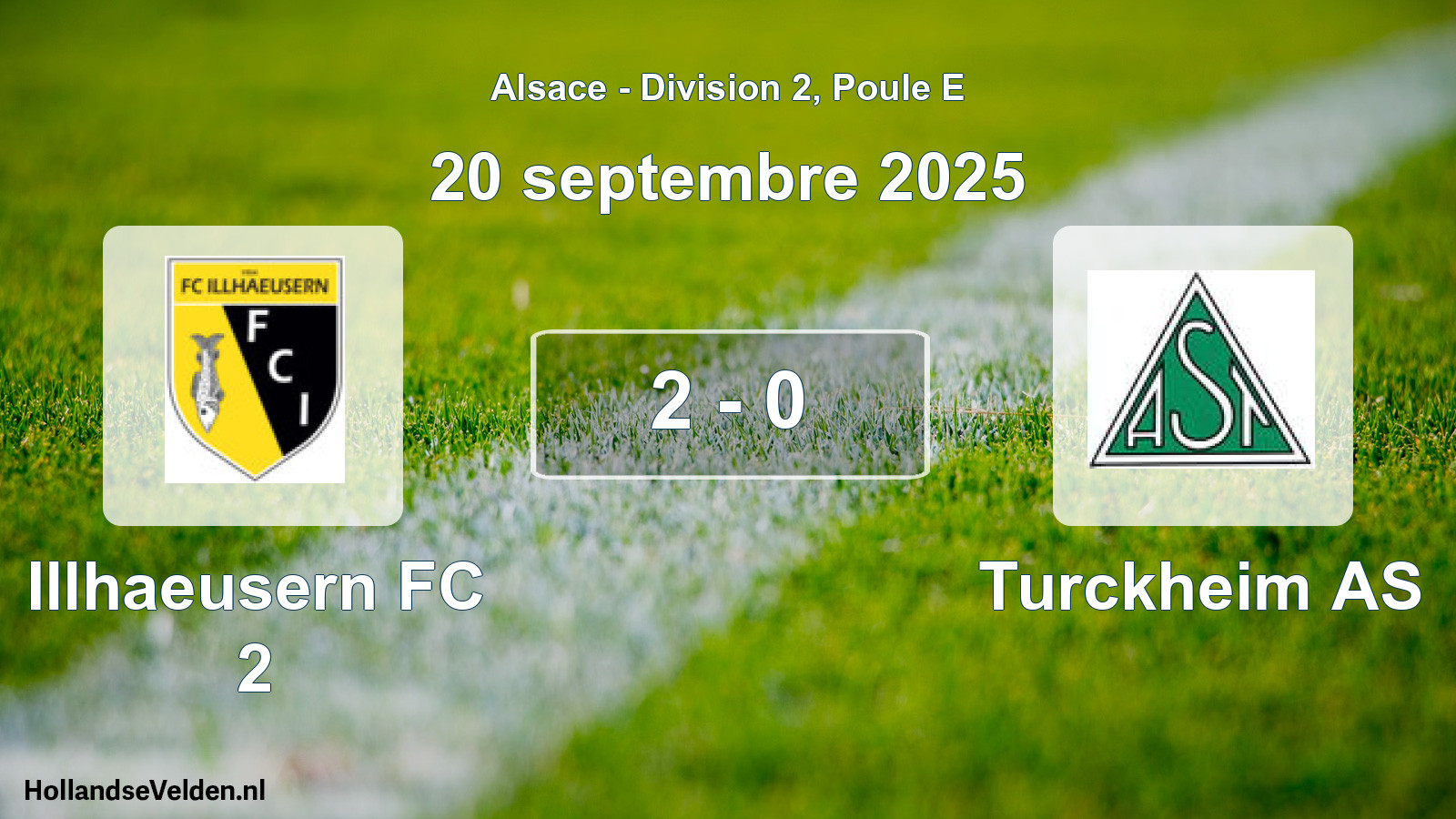 Total number of matches played: Illhaeusern FC 2 - Turckheim AS 2 - 0 (20 September 2025)