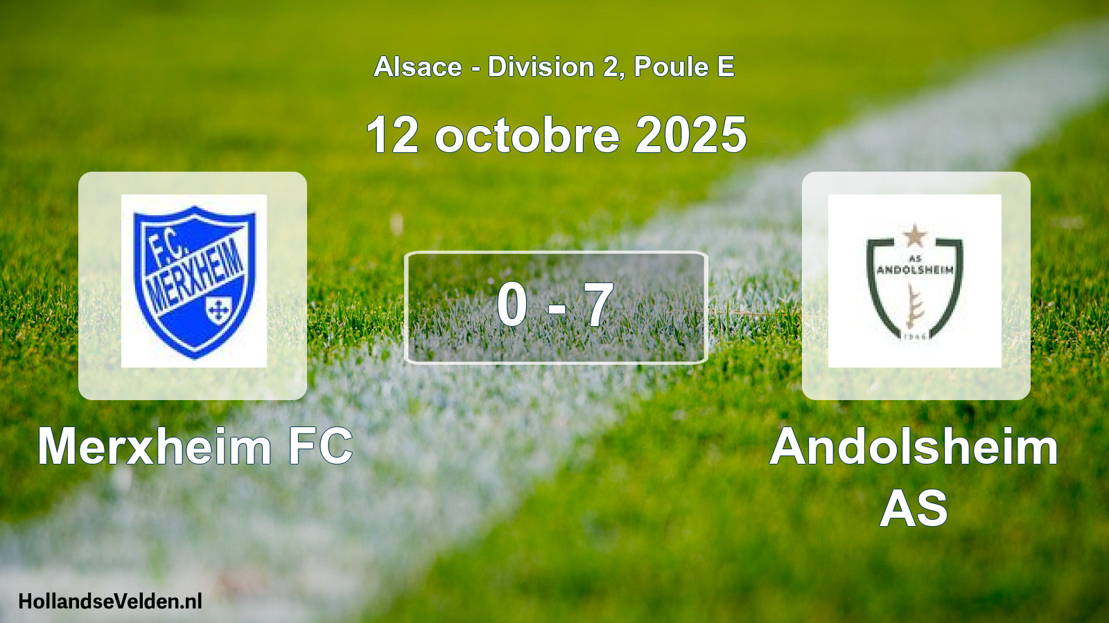 Gespeelde wedstrijd: Merxheim FC - Andolsheim AS 0 - 7 (12 oktober 2025)