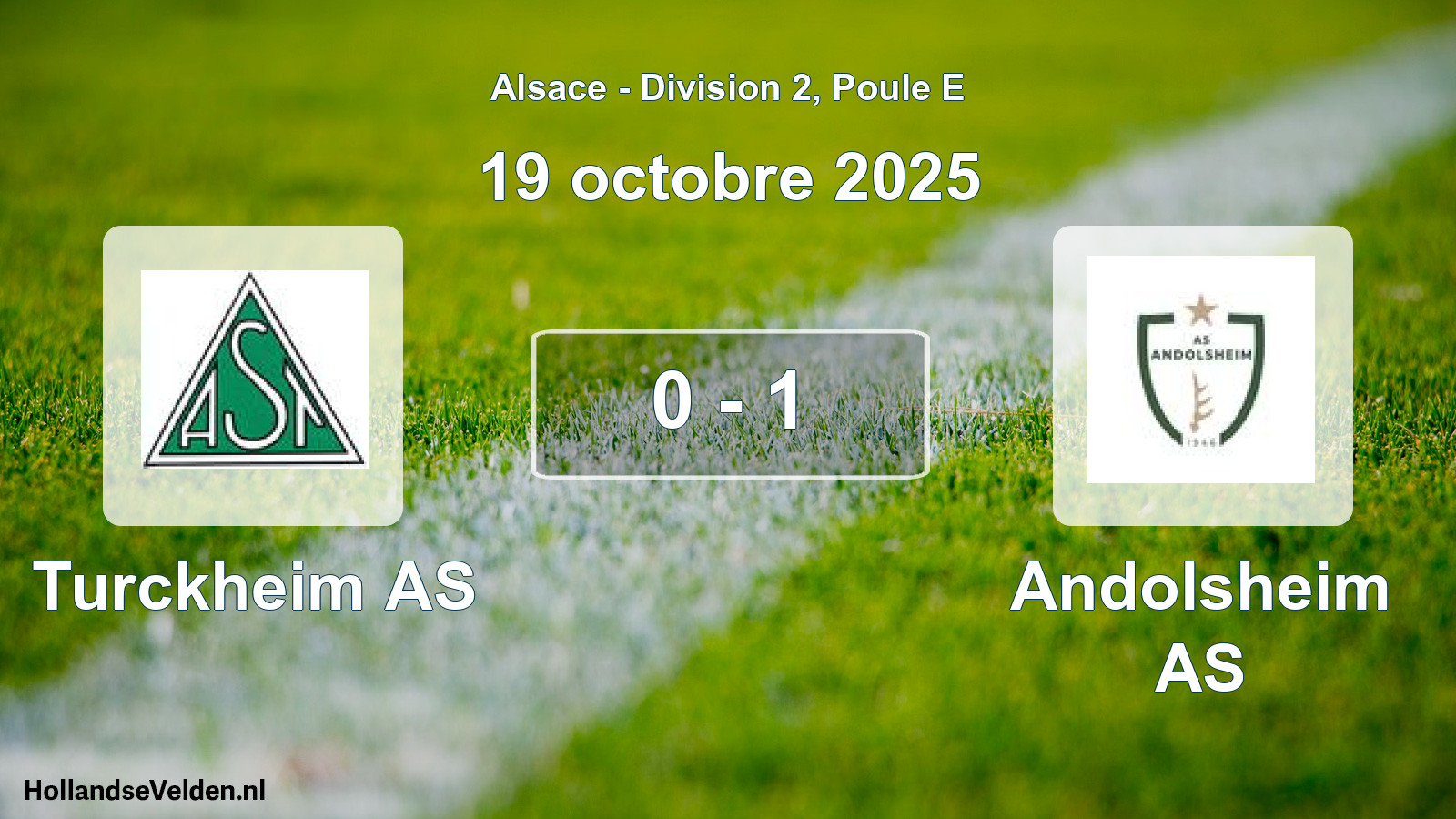 Gespeelde wedstrijd: Turckheim AS - Andolsheim AS 0 - 1 (19 oktober 2025)