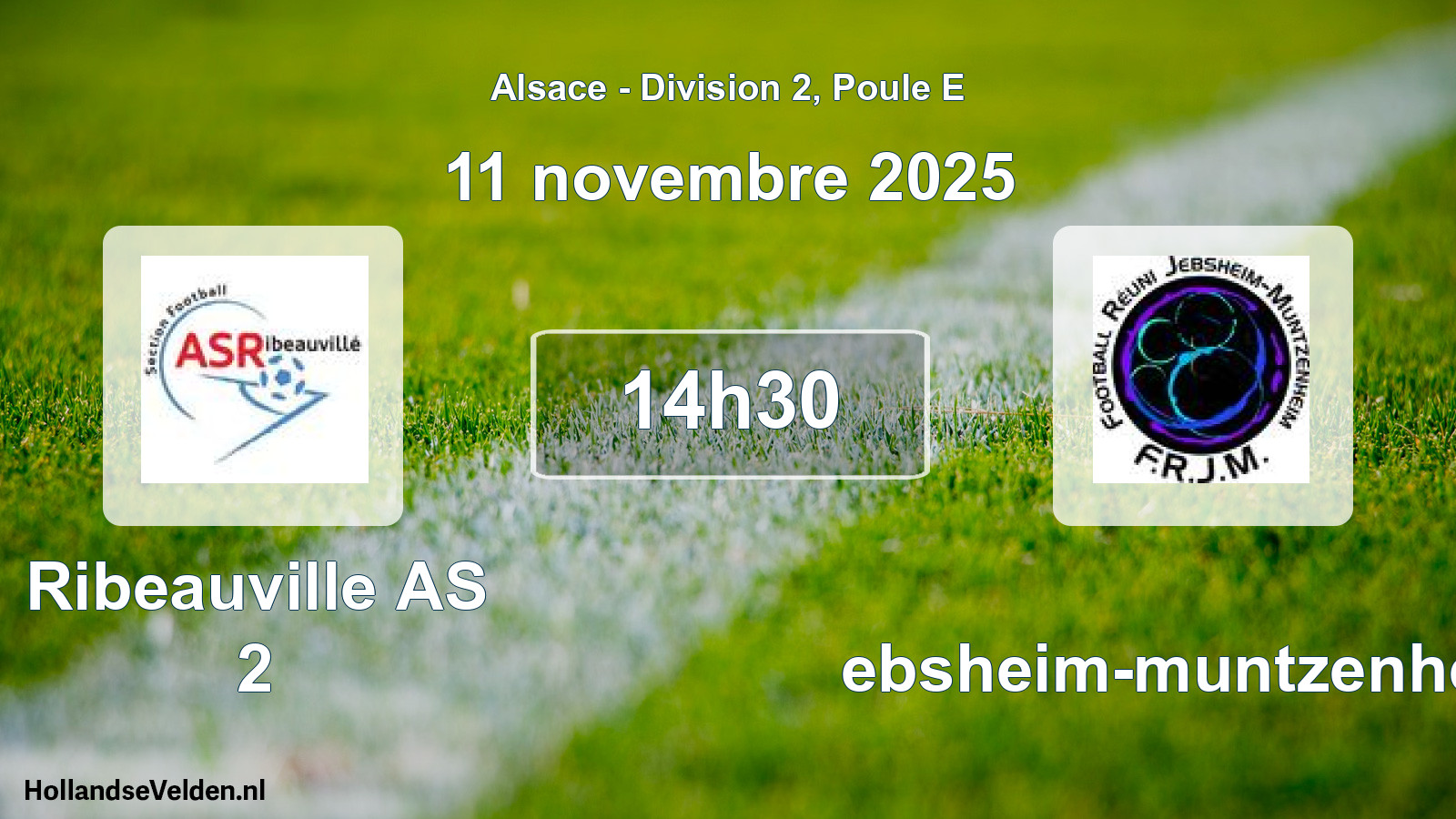 Scheduled Match: Ribeauville AS 2 - Jebsheim-muntzenheim (11 November 2025)