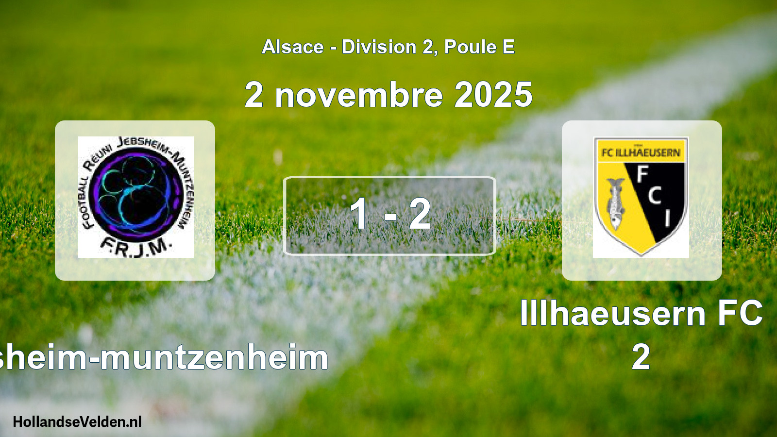 Total number of matches played: Jebsheim-muntzenheim - Illhaeusern FC 2 1 - 2 (2 November 2025)