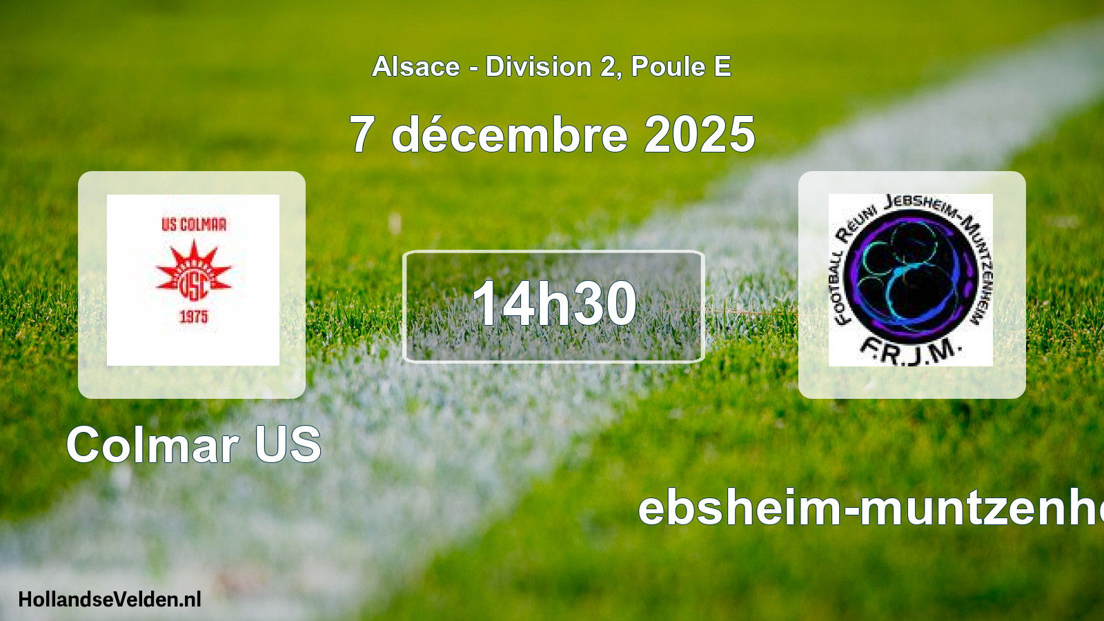Scheduled Match: Colmar US - Jebsheim-muntzenheim (7 December 2025)