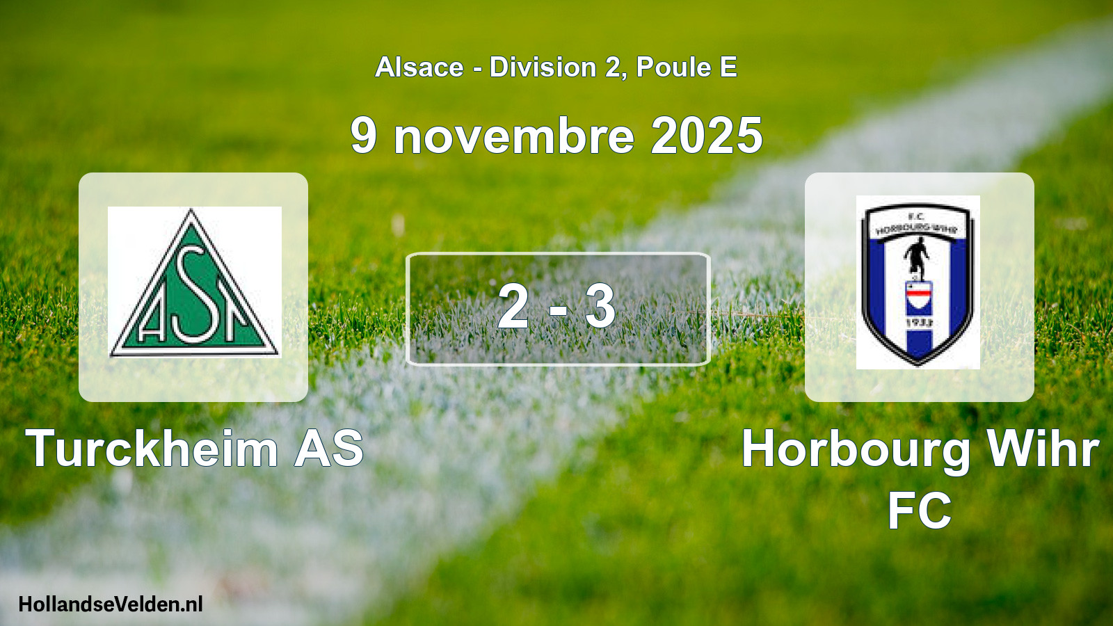 Total number of matches played: Turckheim AS - Horbourg Wihr FC 2 - 3 (9 November 2025)
