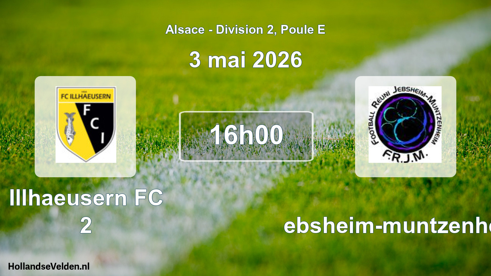 Geplande wedstrijd: Illhaeusern FC 2 - Jebsheim-muntzenheim (3 mei 2026)