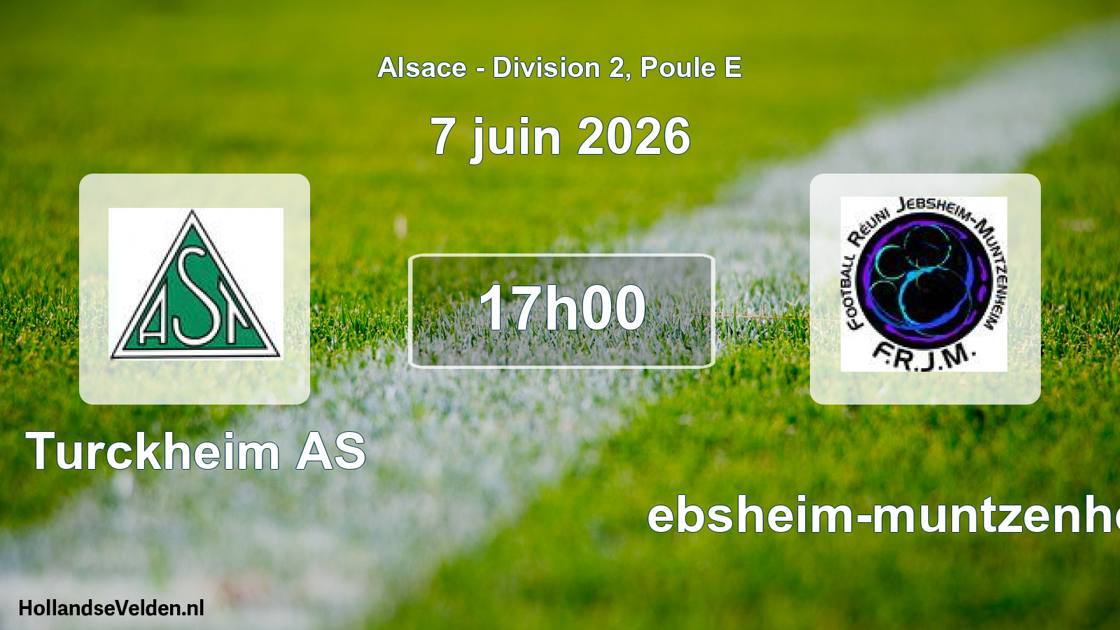 Scheduled Match: Turckheim AS - Jebsheim-muntzenheim (7 June 2026)