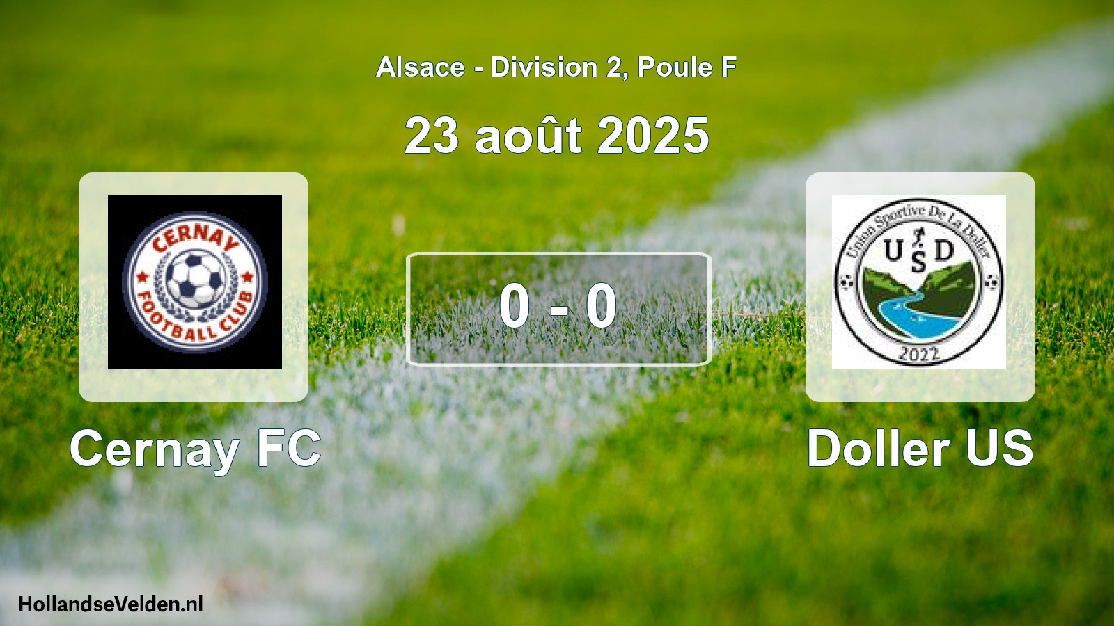 Total number of matches played: Cernay FC - Doller US 0 - 0 (23 August 2025)