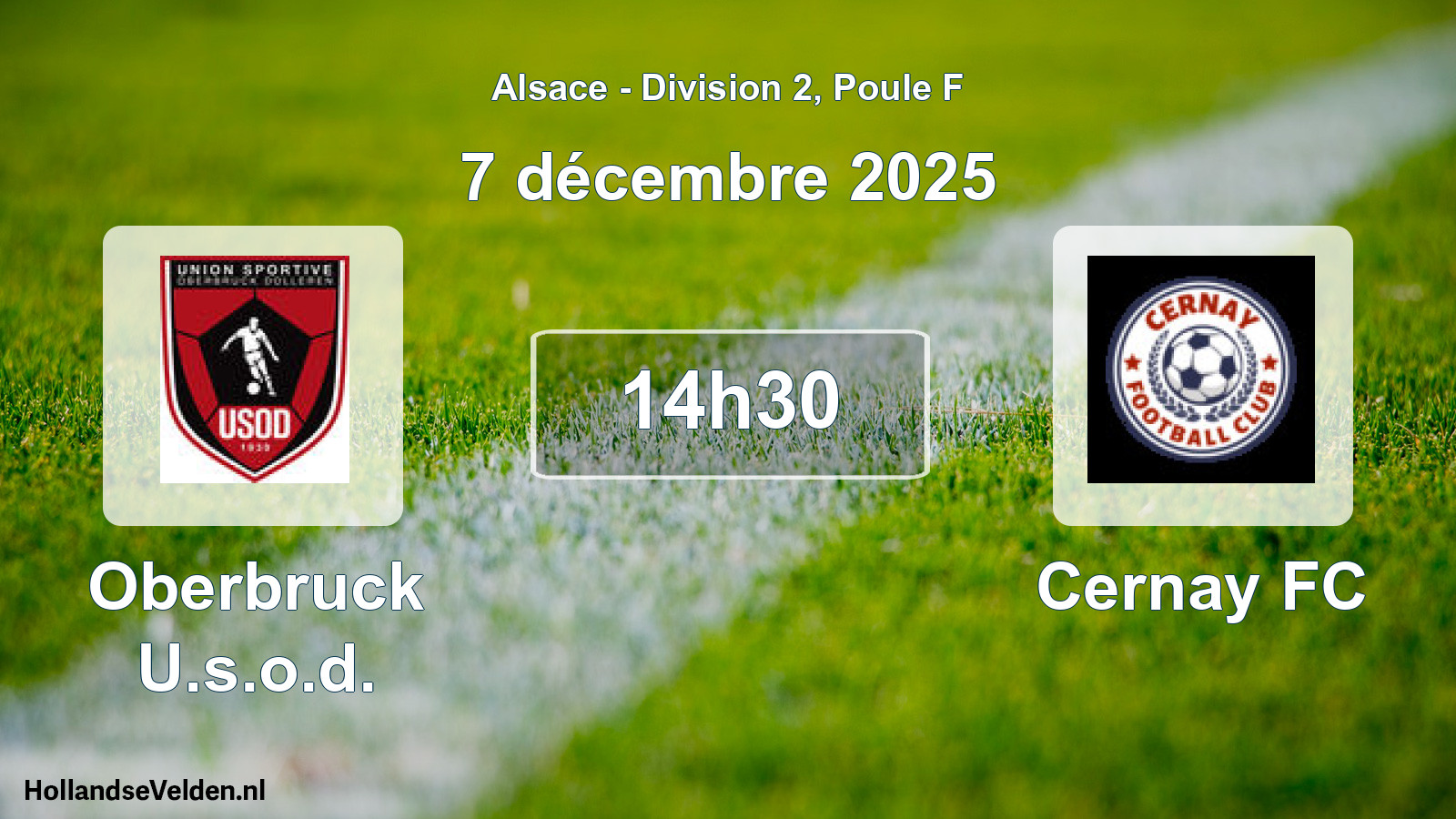 Scheduled Match: Oberbruck U.s.o.d. - Cernay FC (7 December 2025)