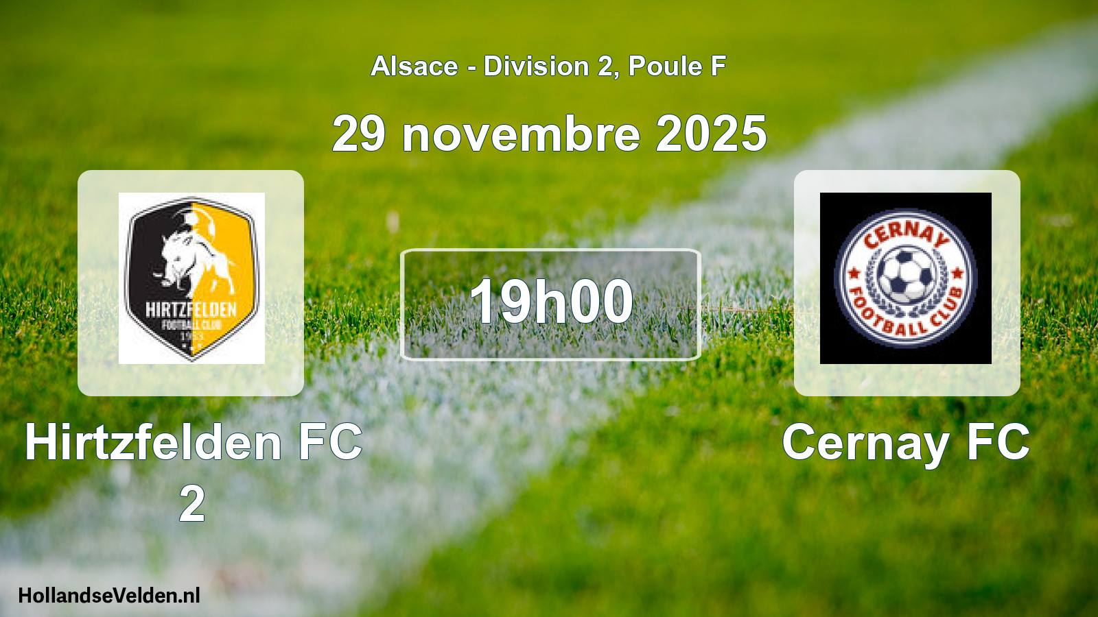 Scheduled Match: Hirtzfelden FC 2 - Cernay FC (29 November 2025)