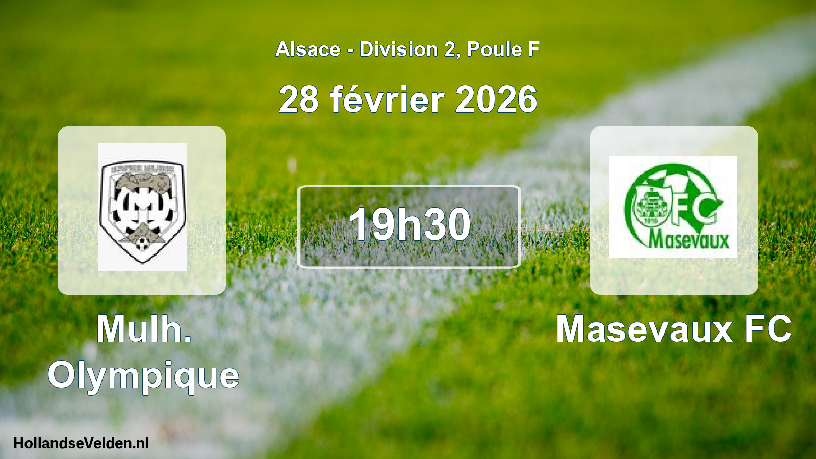 Geplande wedstrijd: Mulh. Olympique - Masevaux FC (28 februari 2026)