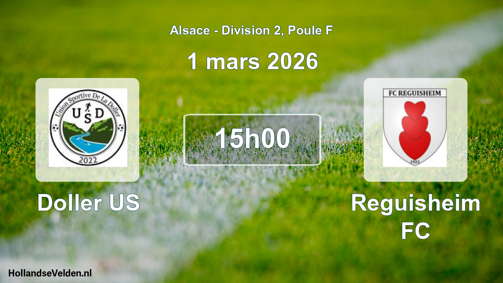 Geplande wedstrijd: Doller US - Reguisheim FC (1 maart 2026)