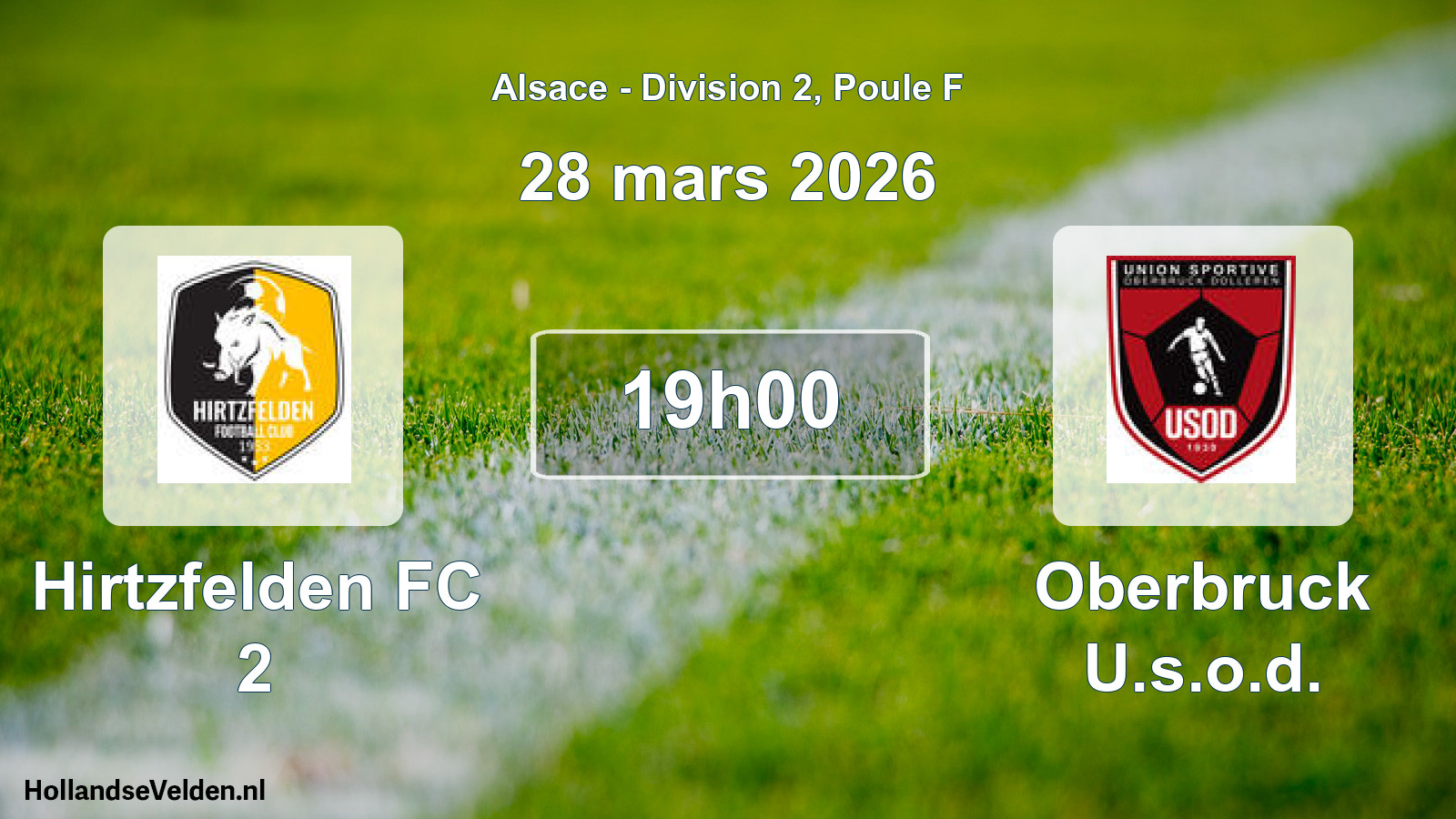 Geplande wedstrijd: Hirtzfelden FC 2 - Oberbruck U.s.o.d. (28 maart 2026)