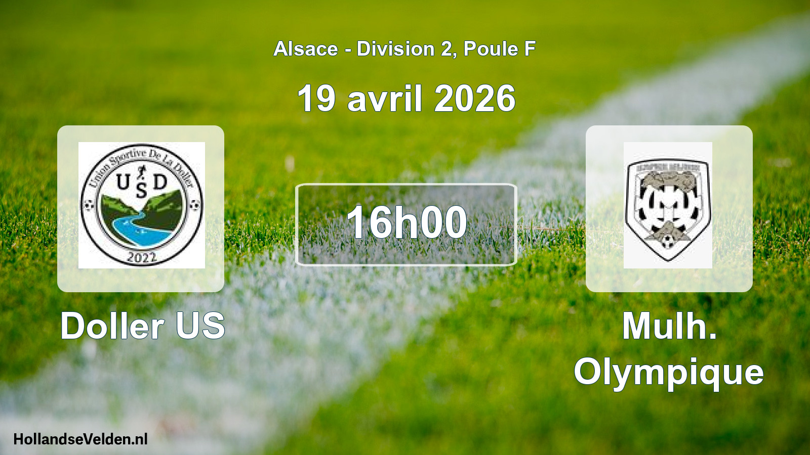 Geplande wedstrijd: Doller US - Mulh. Olympique (19 april 2026)