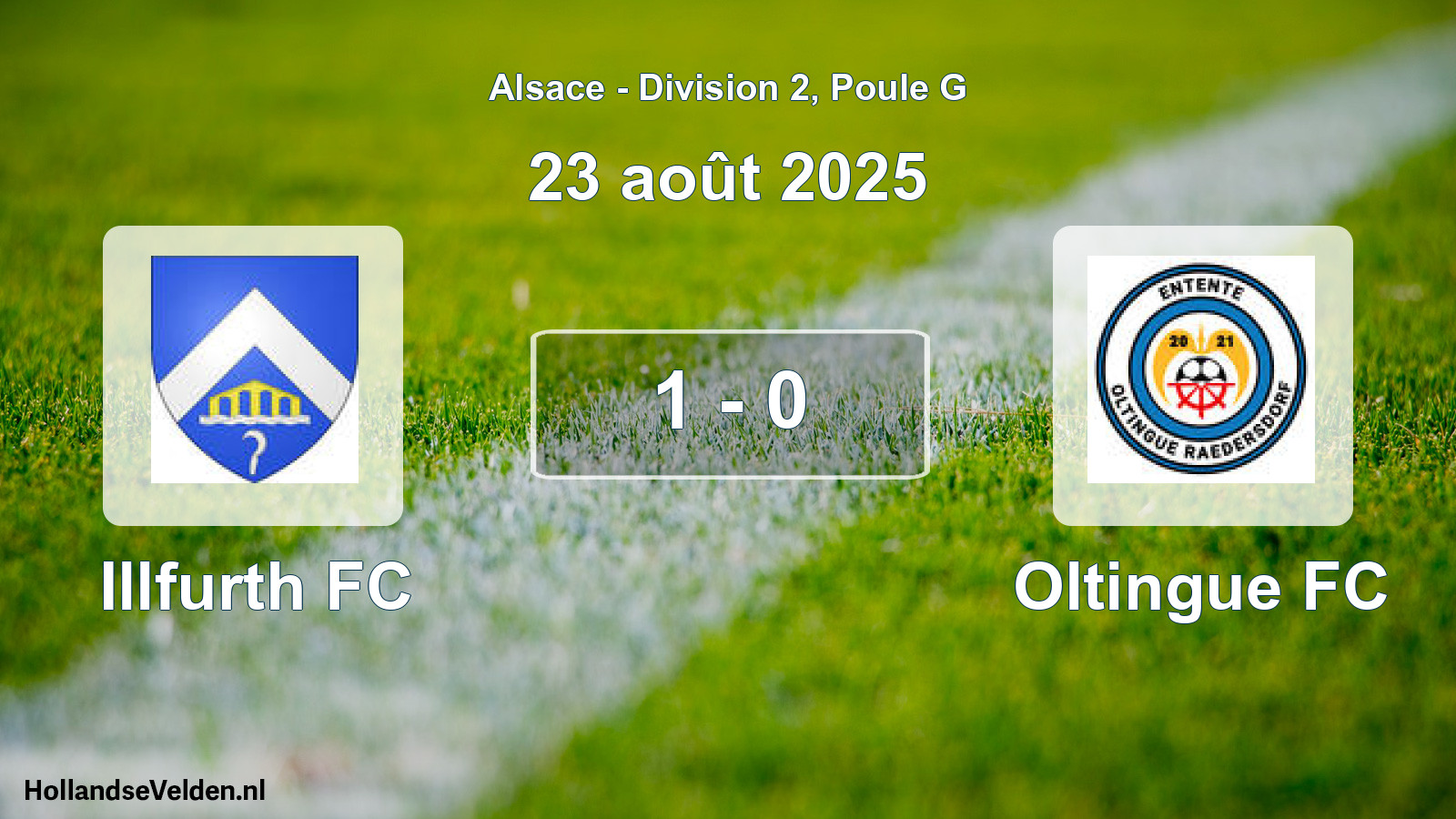 Match joué: Illfurth FC - Oltingue FC 1 - 0 (23 août 2025)