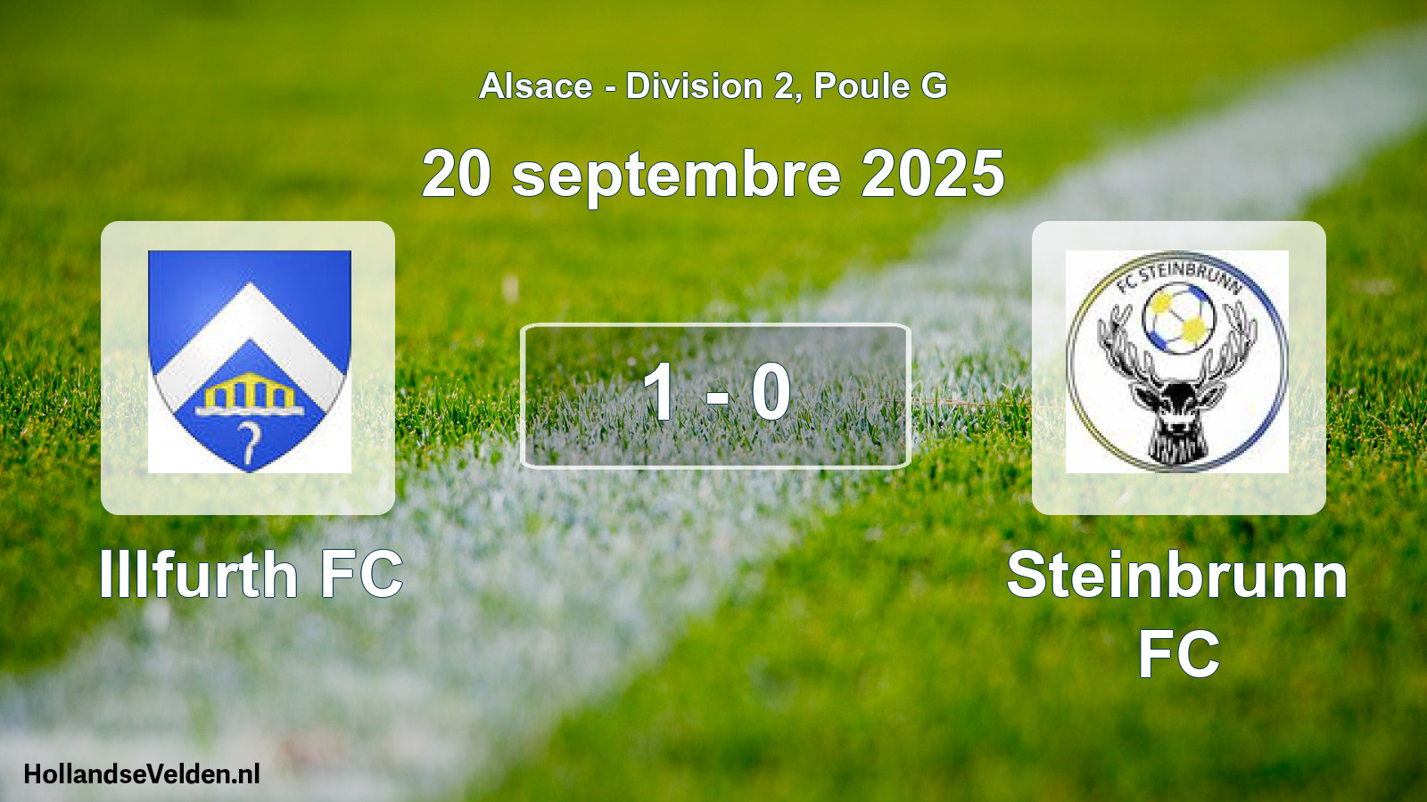 Match joué: Illfurth FC - Steinbrunn FC 1 - 0 (20 septembre 2025)