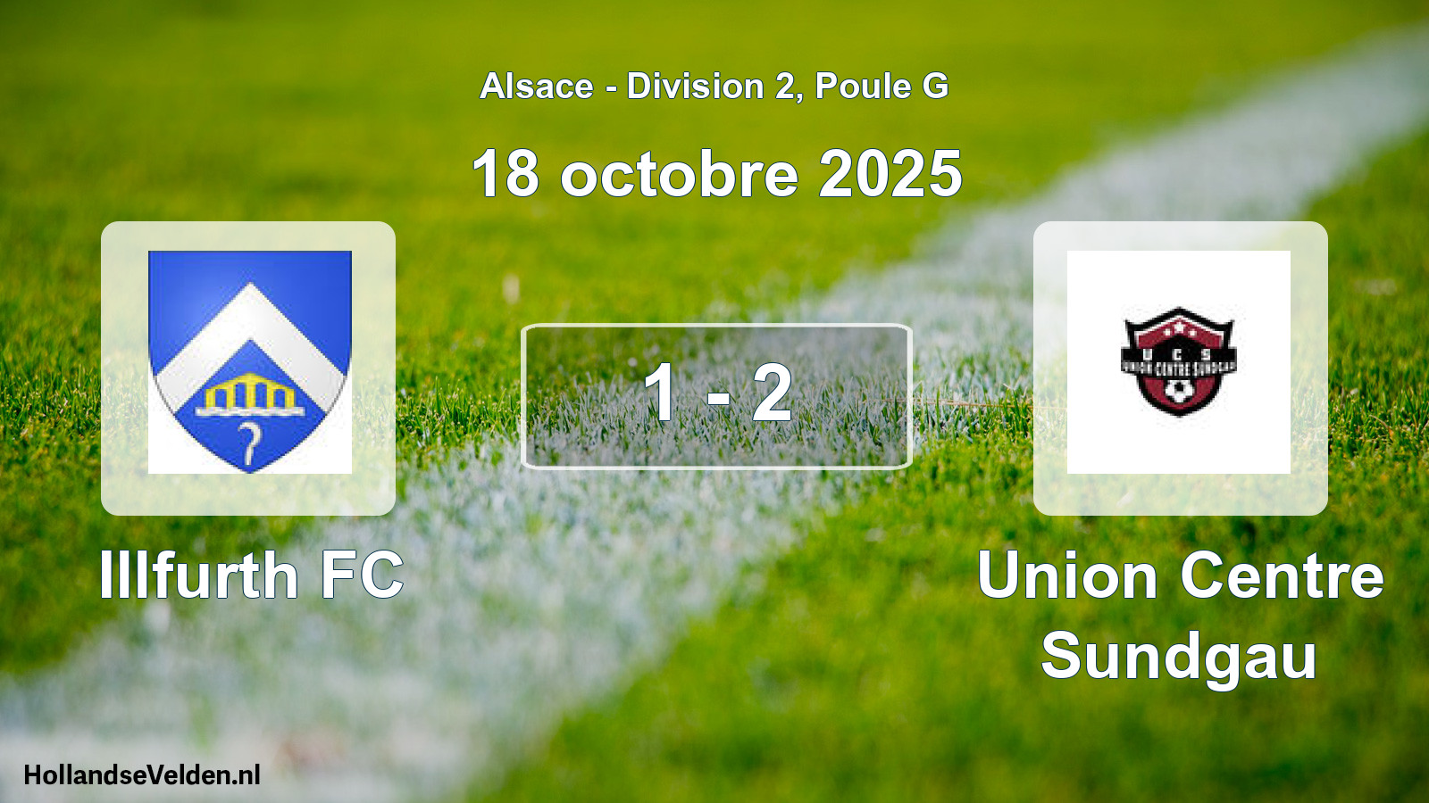 Match joué: Illfurth FC - Union Centre Sundgau 1 - 2 (18 octobre 2025)