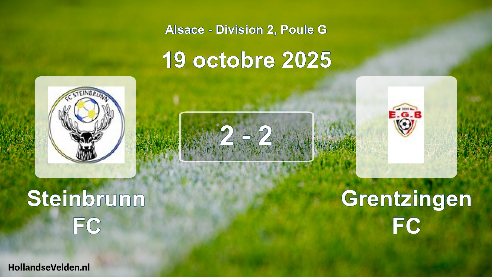 Total number of matches played: Steinbrunn FC - Grentzingen FC 2 - 2 (19 October 2025)