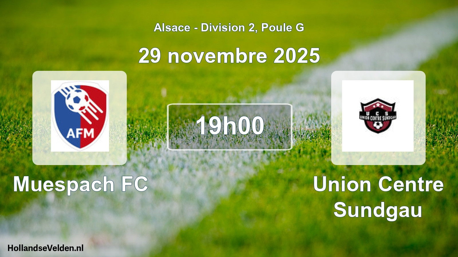 Scheduled Match: Muespach FC - Union Centre Sundgau (29 November 2025)