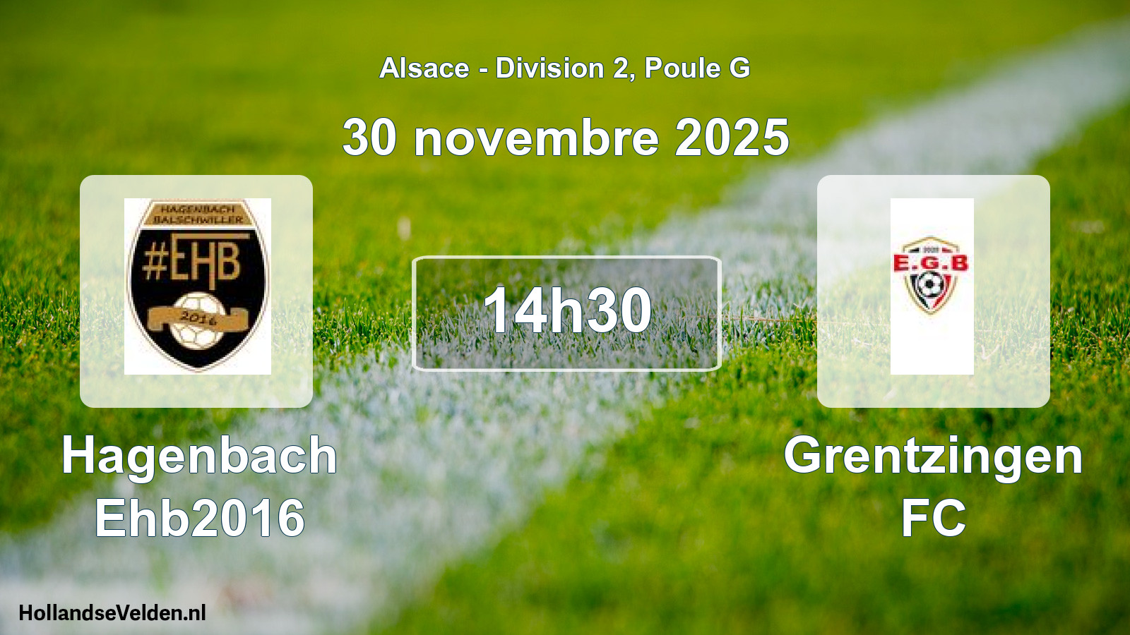 Scheduled Match: Hagenbach Ehb2016 - Grentzingen FC (30 November 2025)