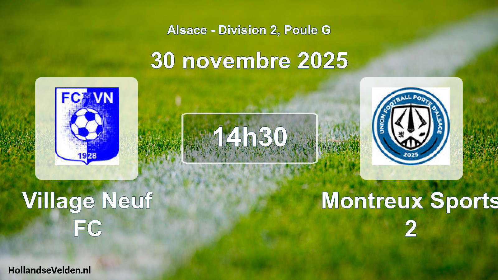 Scheduled Match: Village Neuf FC - Montreux Sports 2 (30 November 2025)