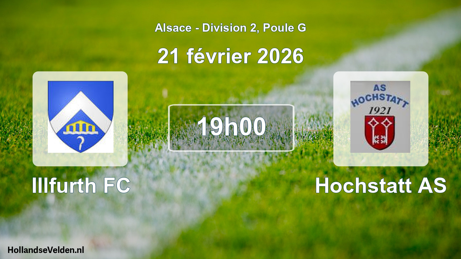 Match programmé: Illfurth FC - Hochstatt AS (21 février 2026)