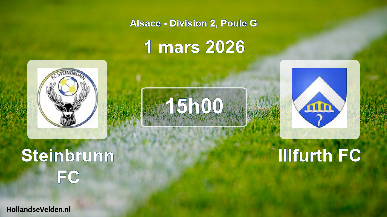 Match programmé: Steinbrunn FC - Illfurth FC (1 mars 2026)