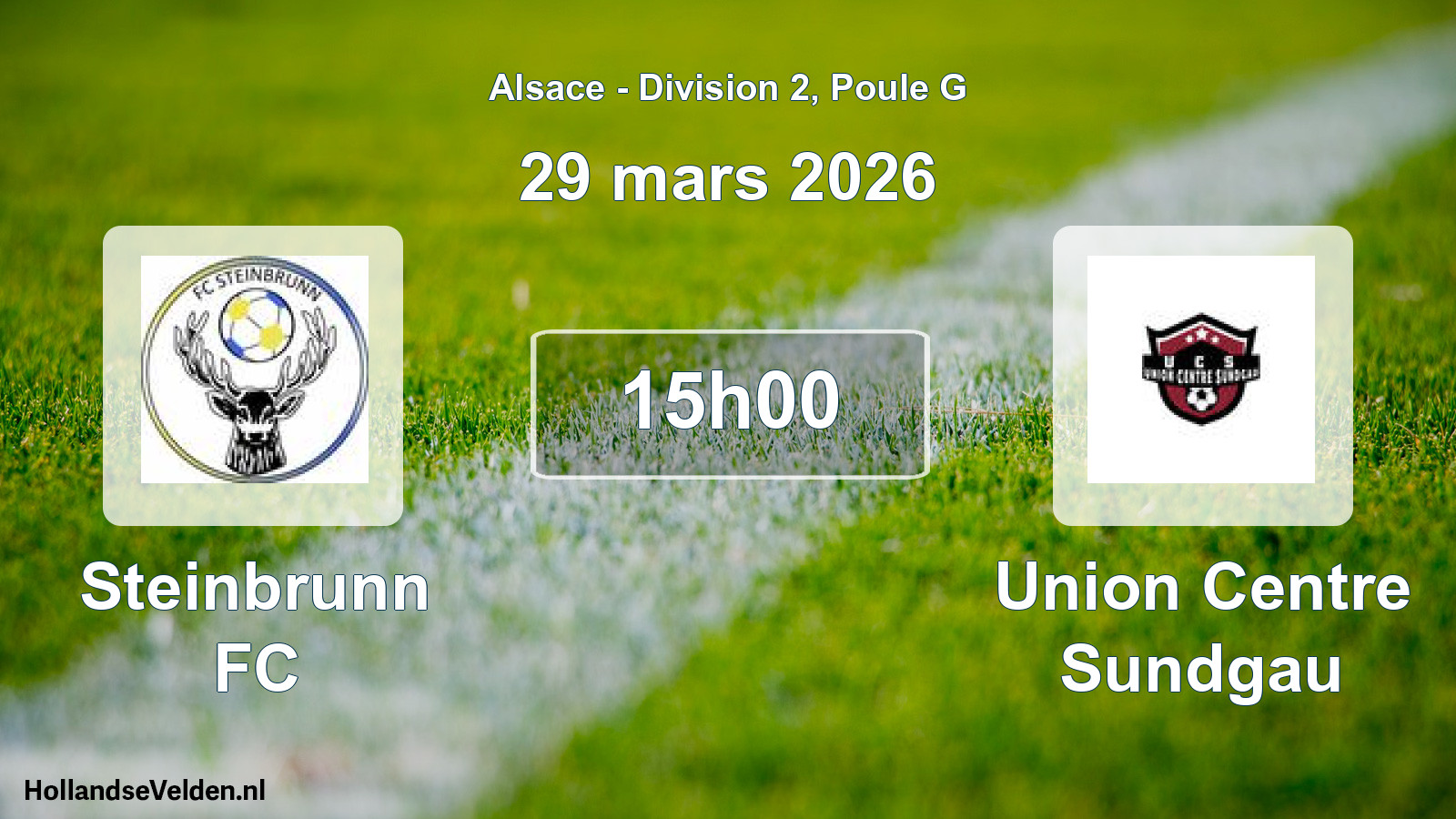 Geplande wedstrijd: Steinbrunn FC - Union Centre Sundgau (29 maart 2026)
