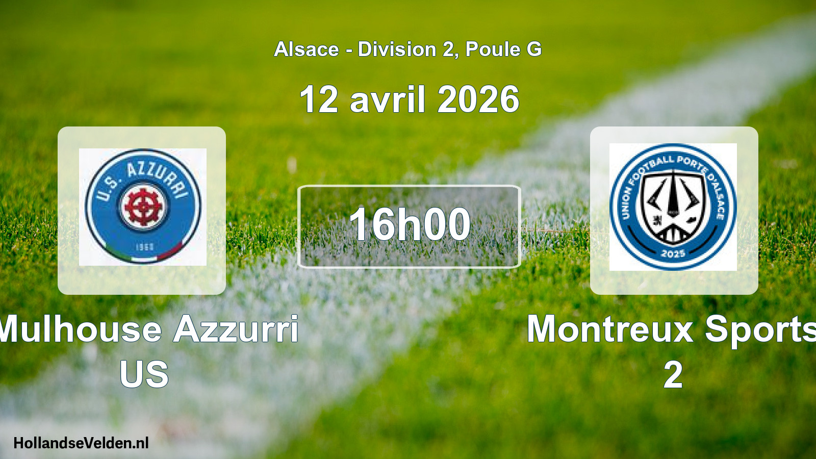 Scheduled Match: Mulhouse Azzurri US - Montreux Sports 2 (12 April 2026)