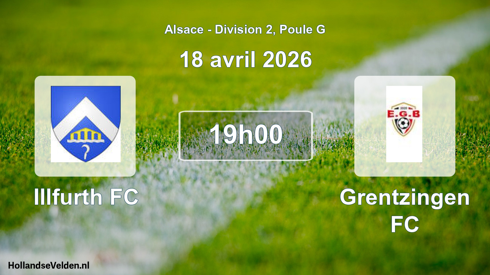 Match programmé: Illfurth FC - Grentzingen FC (18 avril 2026)