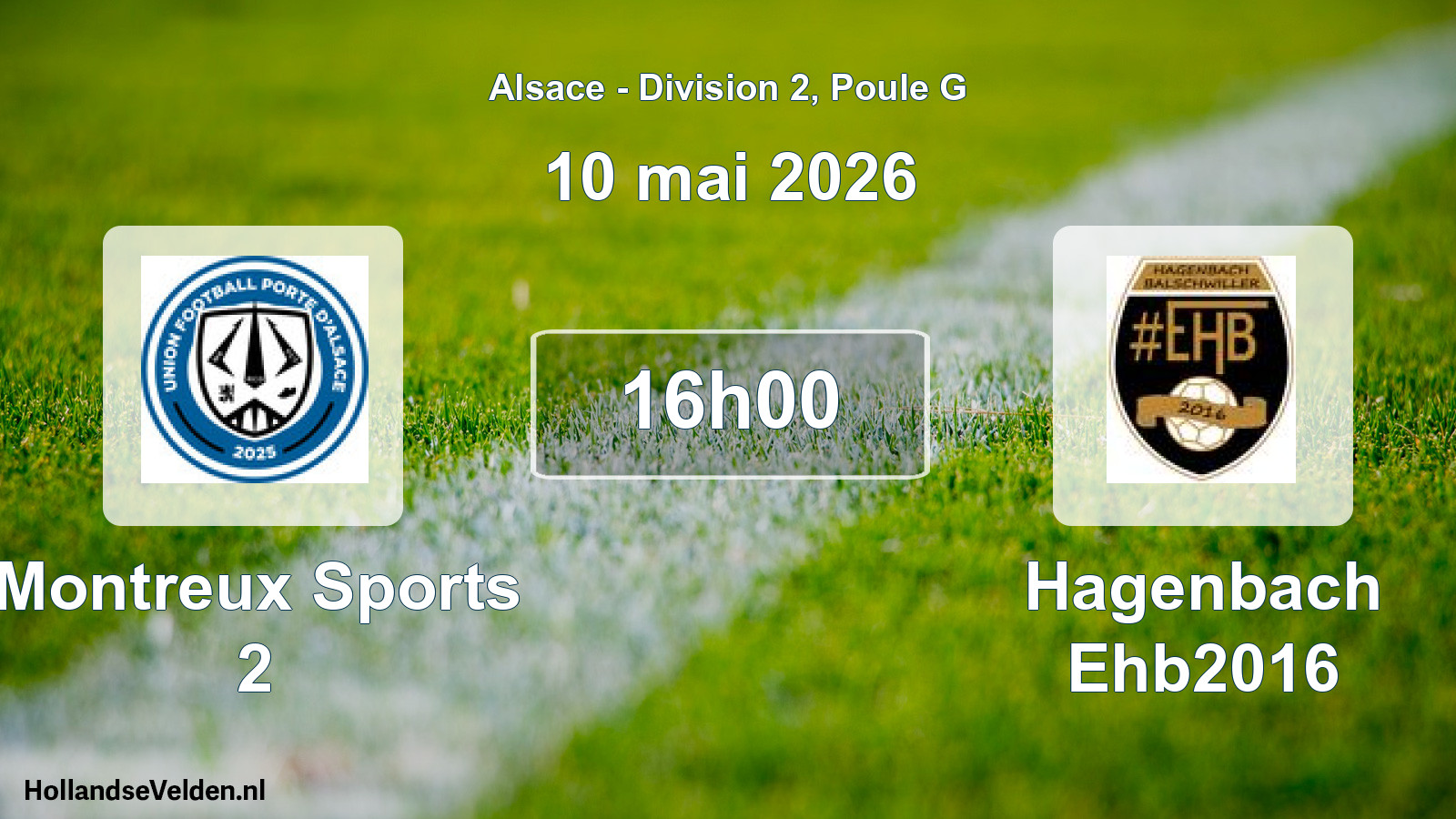 Scheduled Match: Montreux Sports 2 - Hagenbach Ehb2016 (10 May 2026)