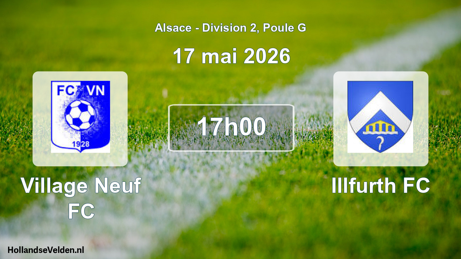 Match programmé: Village Neuf FC - Illfurth FC (17 mai 2026)