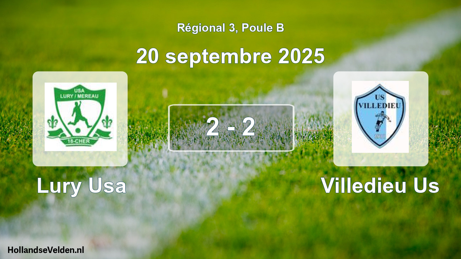 Gespeelde wedstrijd: Lury Usa - Villedieu Us 2 - 2 (20 september 2025)
