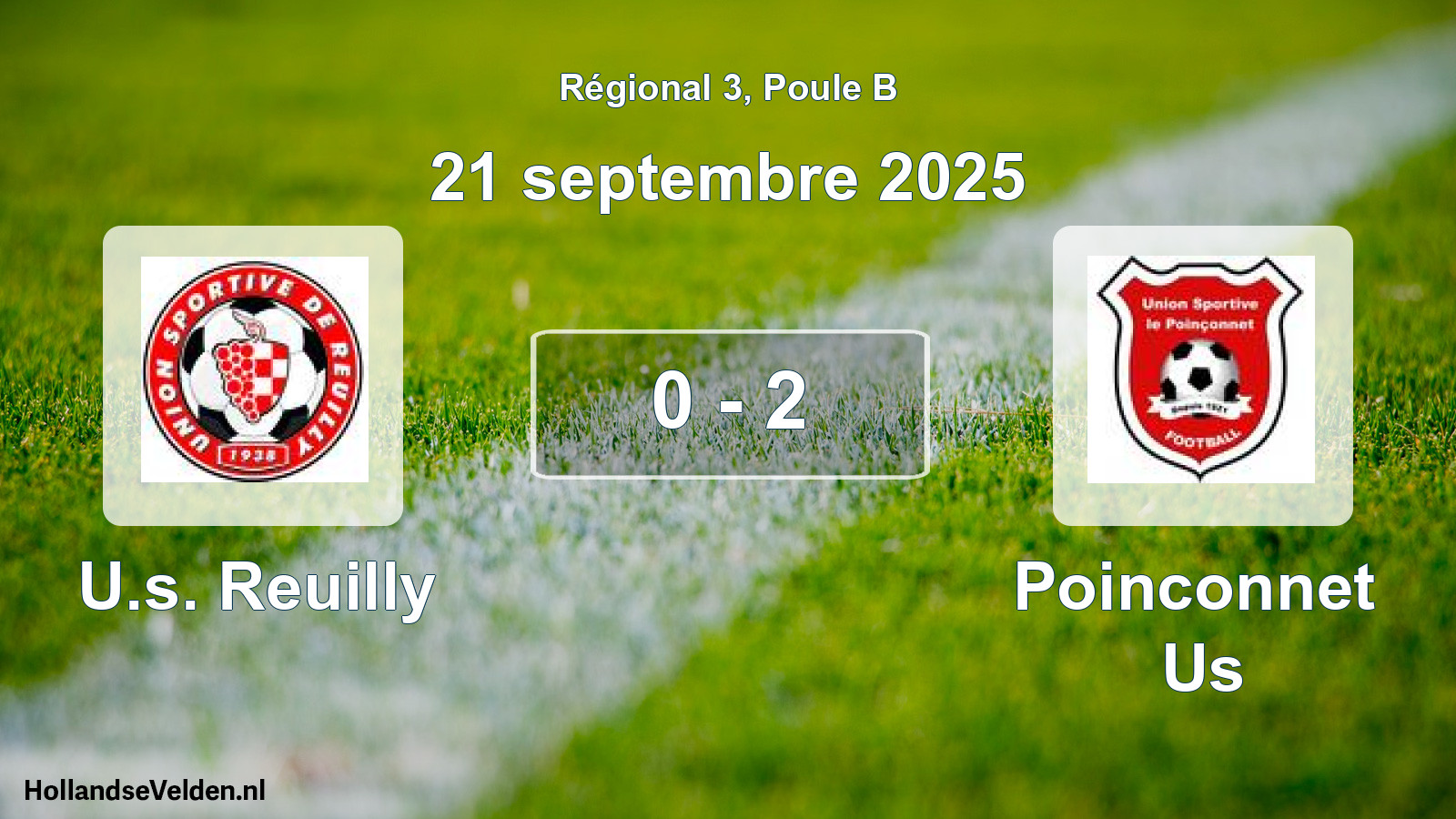 Gespeelde wedstrijd: U.s. Reuilly - Poinconnet Us 0 - 2 (21 september 2025)