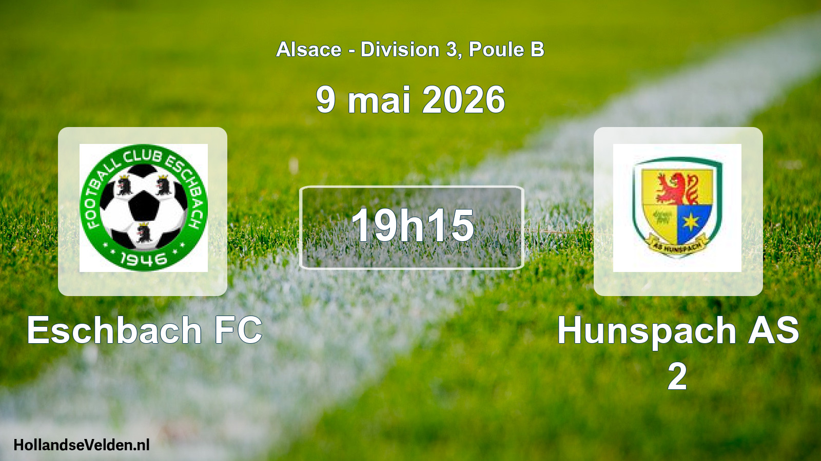 Geplande wedstrijd: Eschbach FC - Hunspach AS 2 (9 mei 2026)