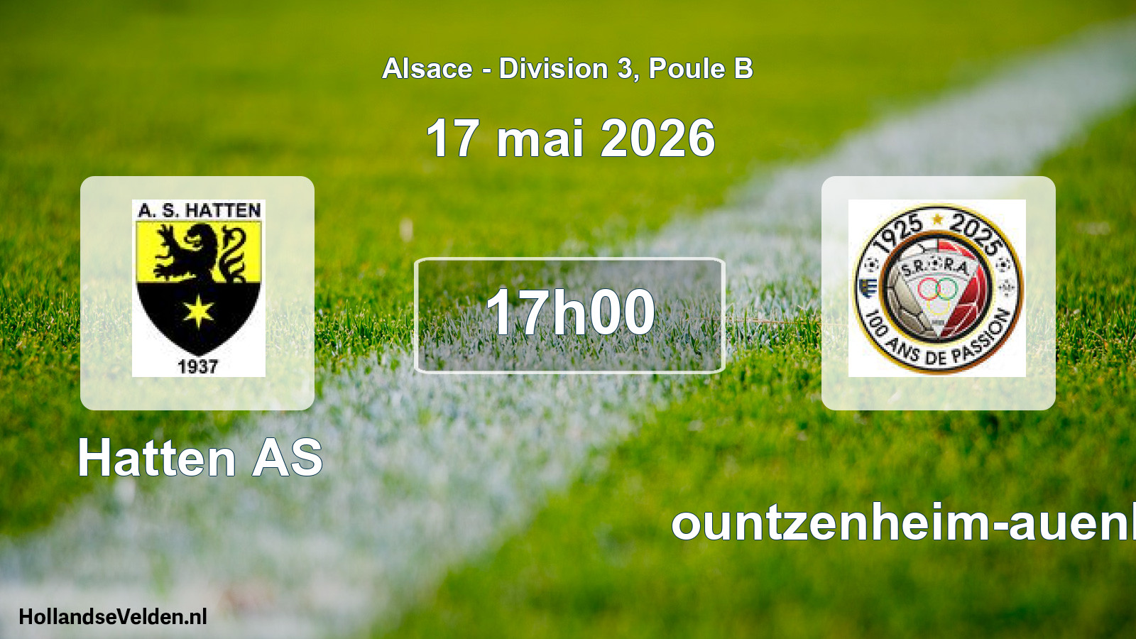 Scheduled Match: Hatten AS - Rountzenheim-auenhei (17 May 2026)